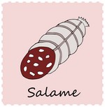 disegno della parola salame