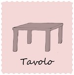 disegno della parola tavolo