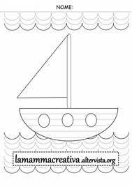 schede didattiche di pregrafismo barca